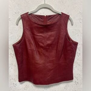 Siena Studio Large Red Leather Tank Top